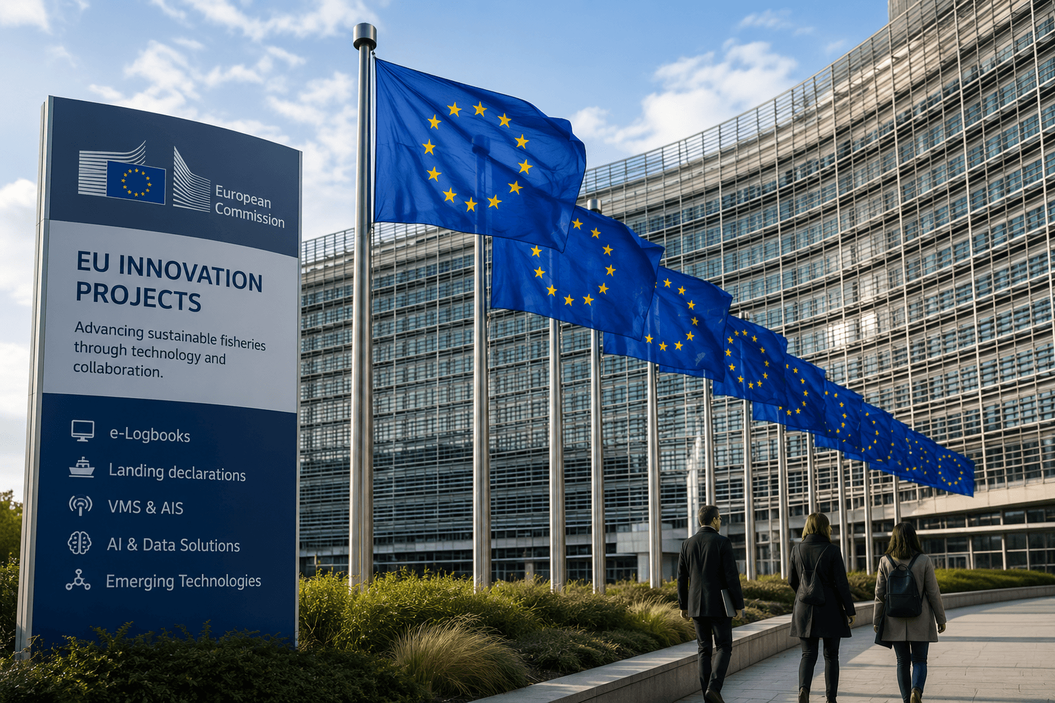 European fisheries innovation project with connected digital technology
